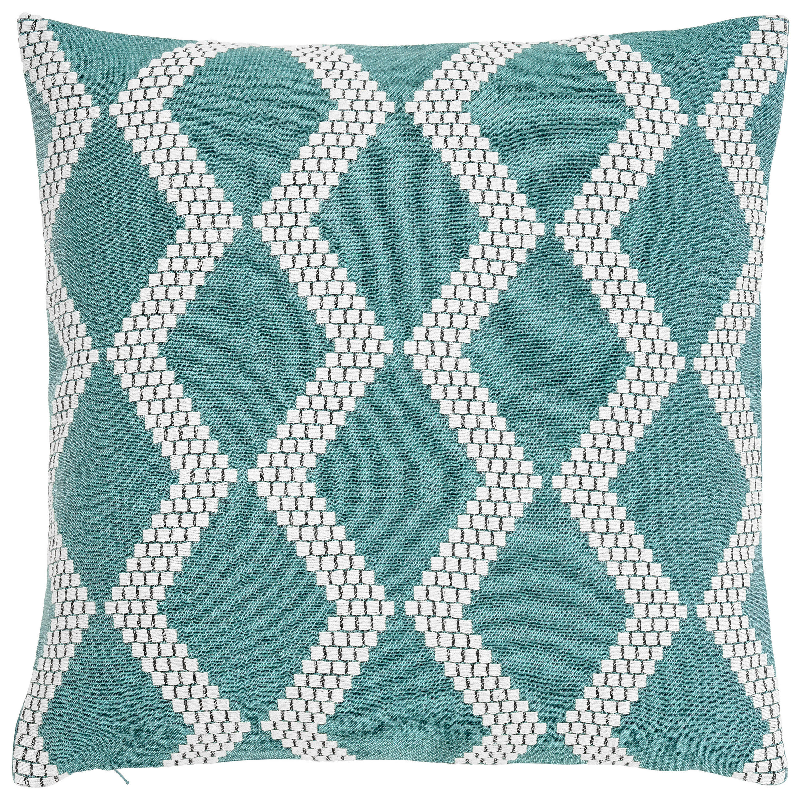 DEKORAČNÝ VANKÚŠ 45/45 cm - krémová/zelená, Konventionell, textil (45/45cm) - Esposa