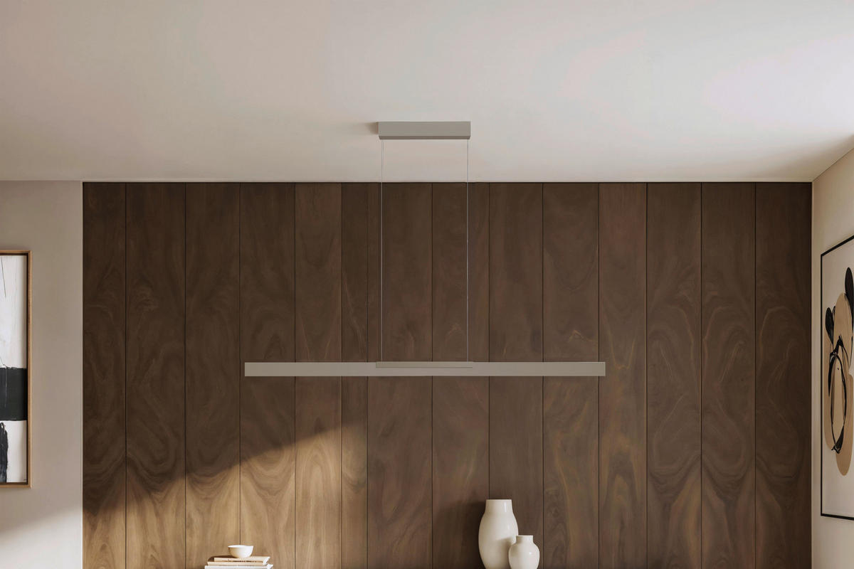 LED-HÄNGELEUCHTE Nano 2.0 140/5,5/30-140 cm   - Sandfarben, Design, Metall (140/5,5/30-140cm) - BOPP