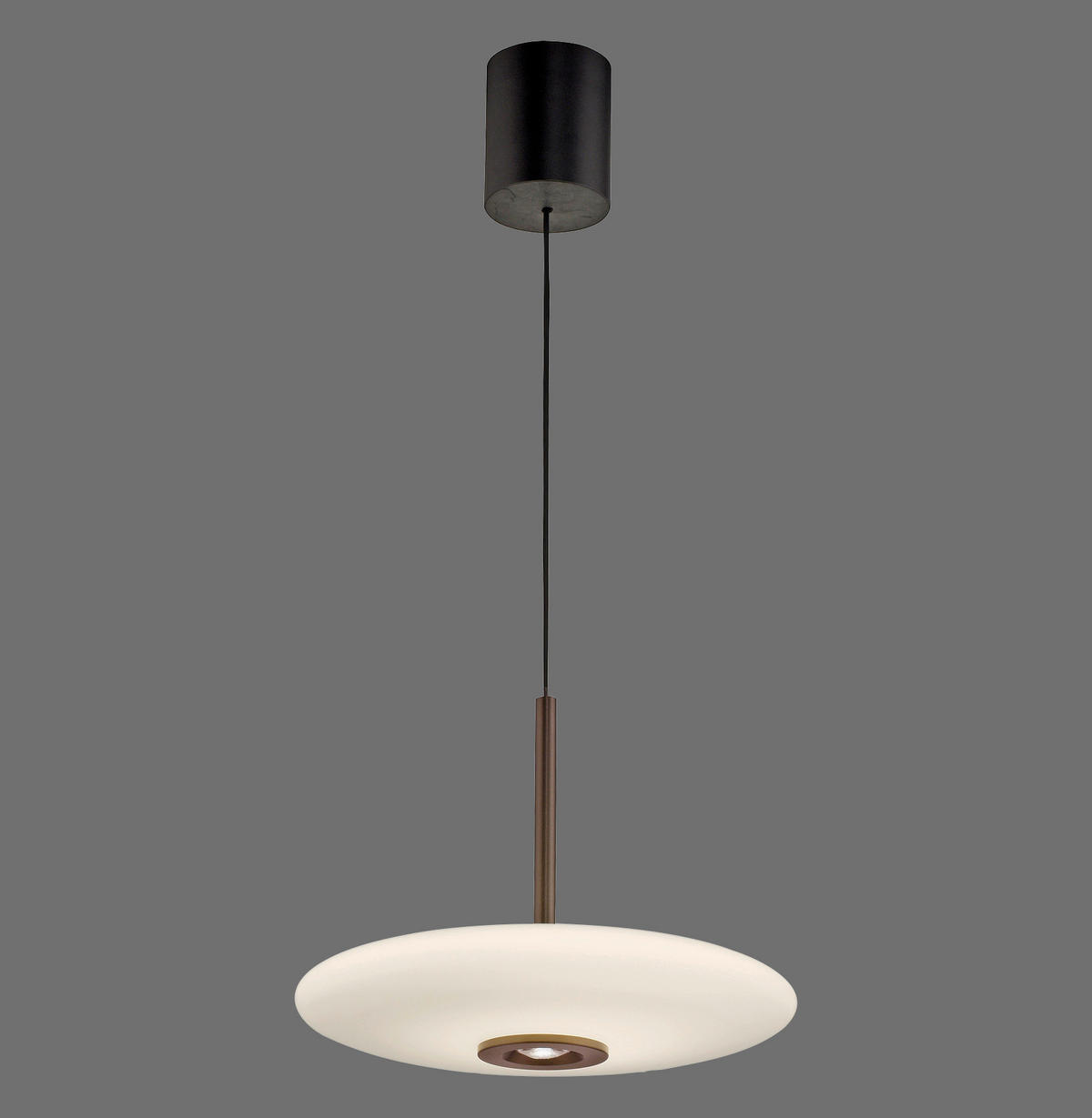 LED-HÄNGELEUCHTE 45/45/240 cm   - Braun, Design, Glas/Kunststoff (45/45/240cm) - Neuhaus PURE
