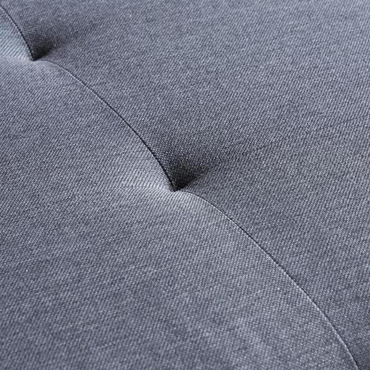 ECKSOFA in Webstoff Hellgrau, Anthrazit  - Chromfarben/Anthrazit, Design, Kunststoff/Textil (302/187cm) - Carryhome