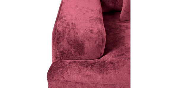 BIGSOFA Chenille Bordeaux  - Bordeaux/Schwarz, KONVENTIONELL, Kunststoff/Textil (282/73/115cm) - Carryhome