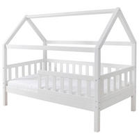 HAUSBETT 80/160 cm Weiss  - Weiss, Modern, Holz/Textil (80/160cm) - MID.YOU