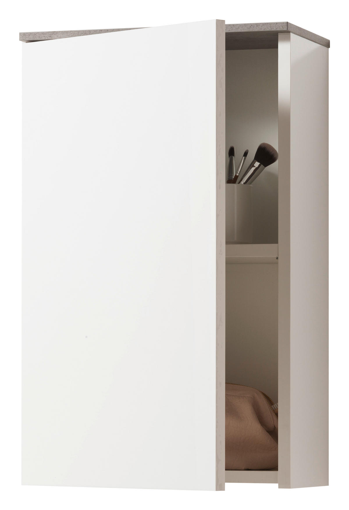 ZGORNJA OMARA 40/65/22 cm  - bela, Moderno, leseni material (40/65/22cm) - Xora