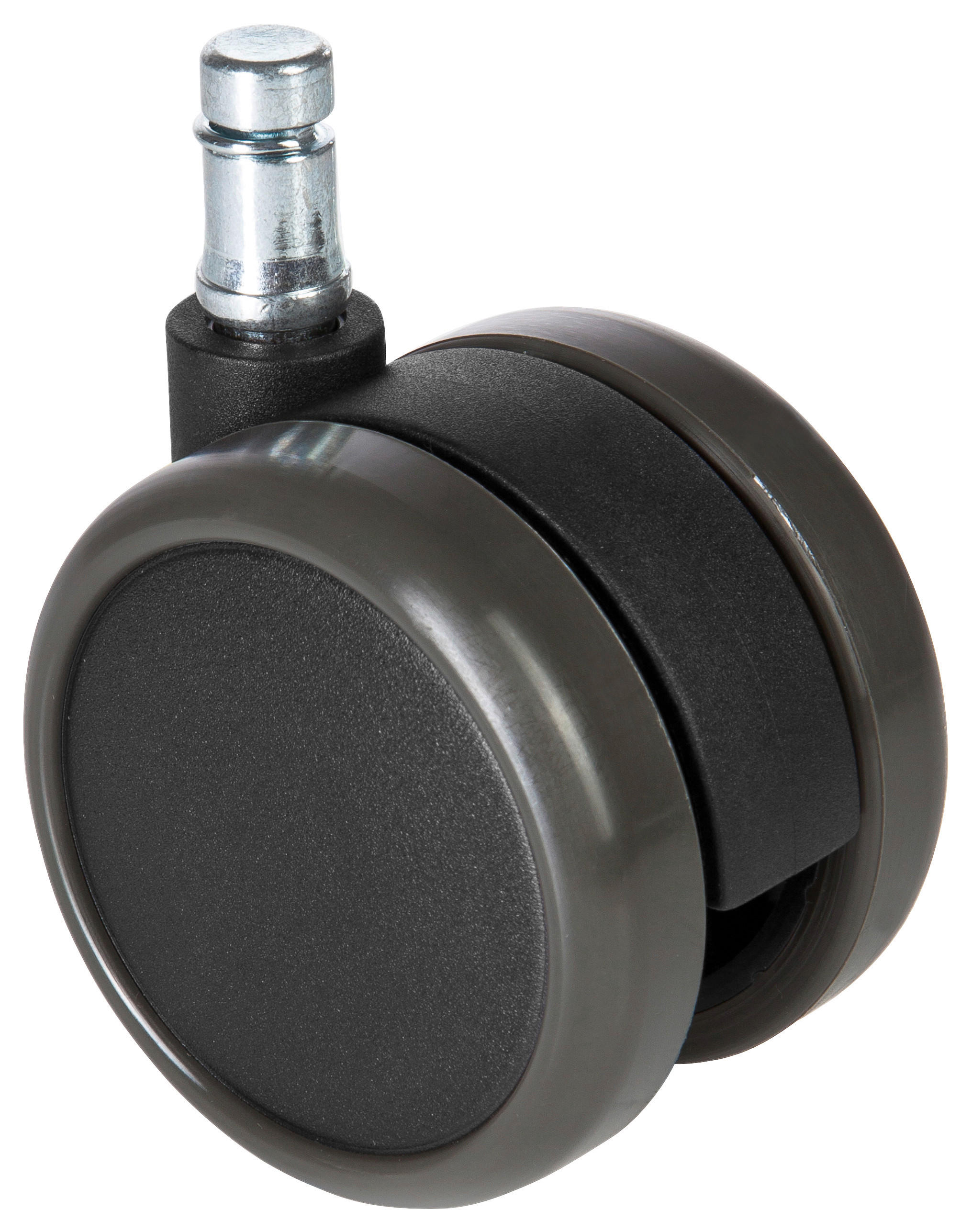 DREHSTUHLROLLE 5-teilig  - Schwarz, Basics, Kunststoff/Metall (5/7/6,5cm) - MID.YOU