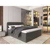 BOXBETT 180/200 cm  in Anthrazit  - Anthrazit/Schwarz, MODERN, Holz/Kunststoff (180/200cm) - MID.YOU