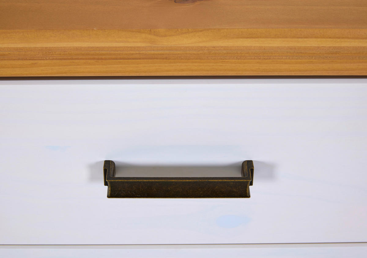 KOMODA   93/104/48 cm   bijela, hrast Artisan  - bijela/hrast Artisan, Moderno, drvni materijal/metal (93/104/48cm) - Landscape