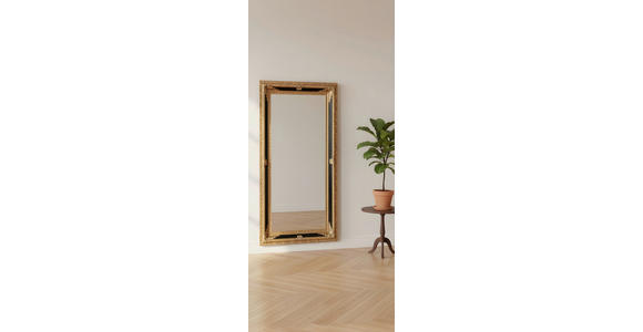 WANDSPIEGEL 100/200/7,1 cm    in rechteckig  - Goldfarben, LIFESTYLE, Glas/Holz (100/200/7,1cm) - Landscape