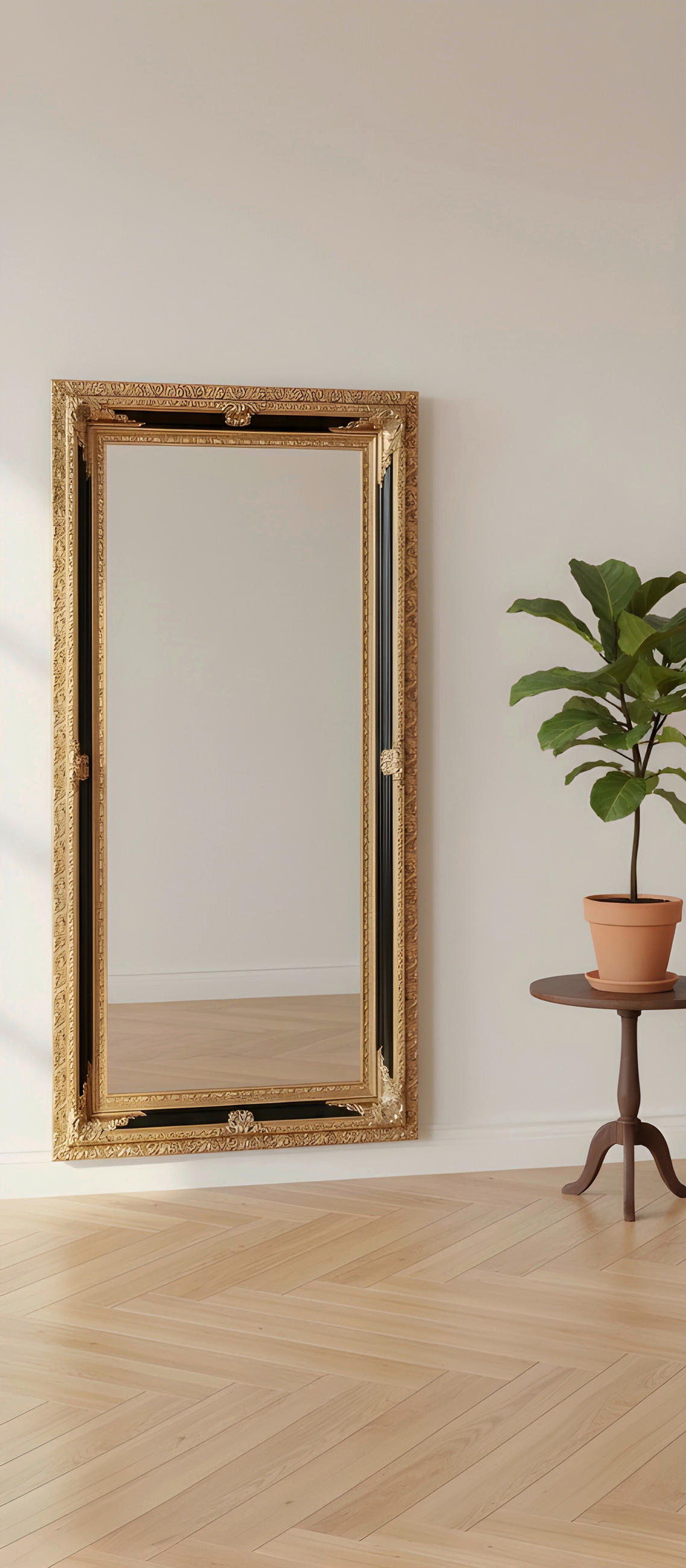 WANDSPIEGEL 100/200/7,1 cm    - Goldfarben, LIFESTYLE, Glas/Holz (100/200/7,1cm) - Landscape