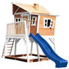 SPIELTURM 432/288/193 cm  - Blau/Braun, KONVENTIONELL, Holz (432/288/193cm) - Ambia Garden
