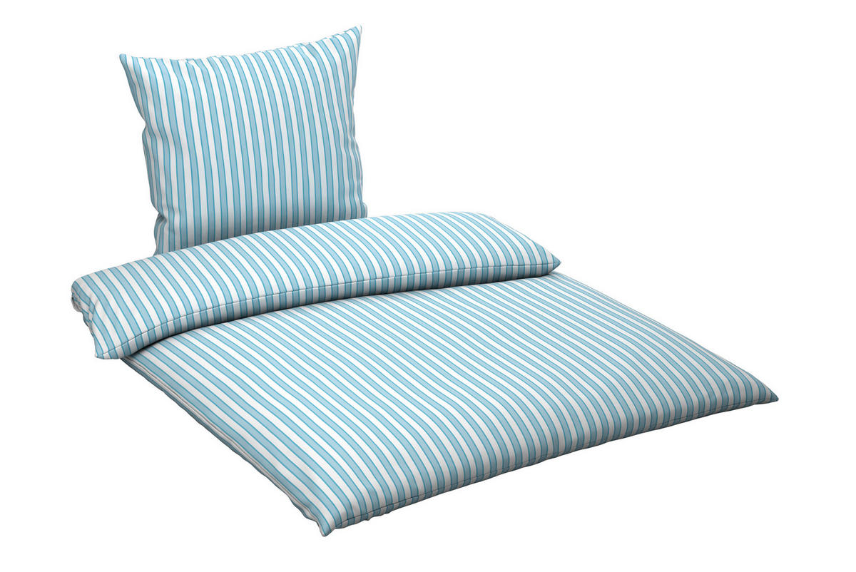 BETTWÄSCHE Renforcé 200/200 cm  - Weiß/Grau, Textil (200/200cm) - Novel