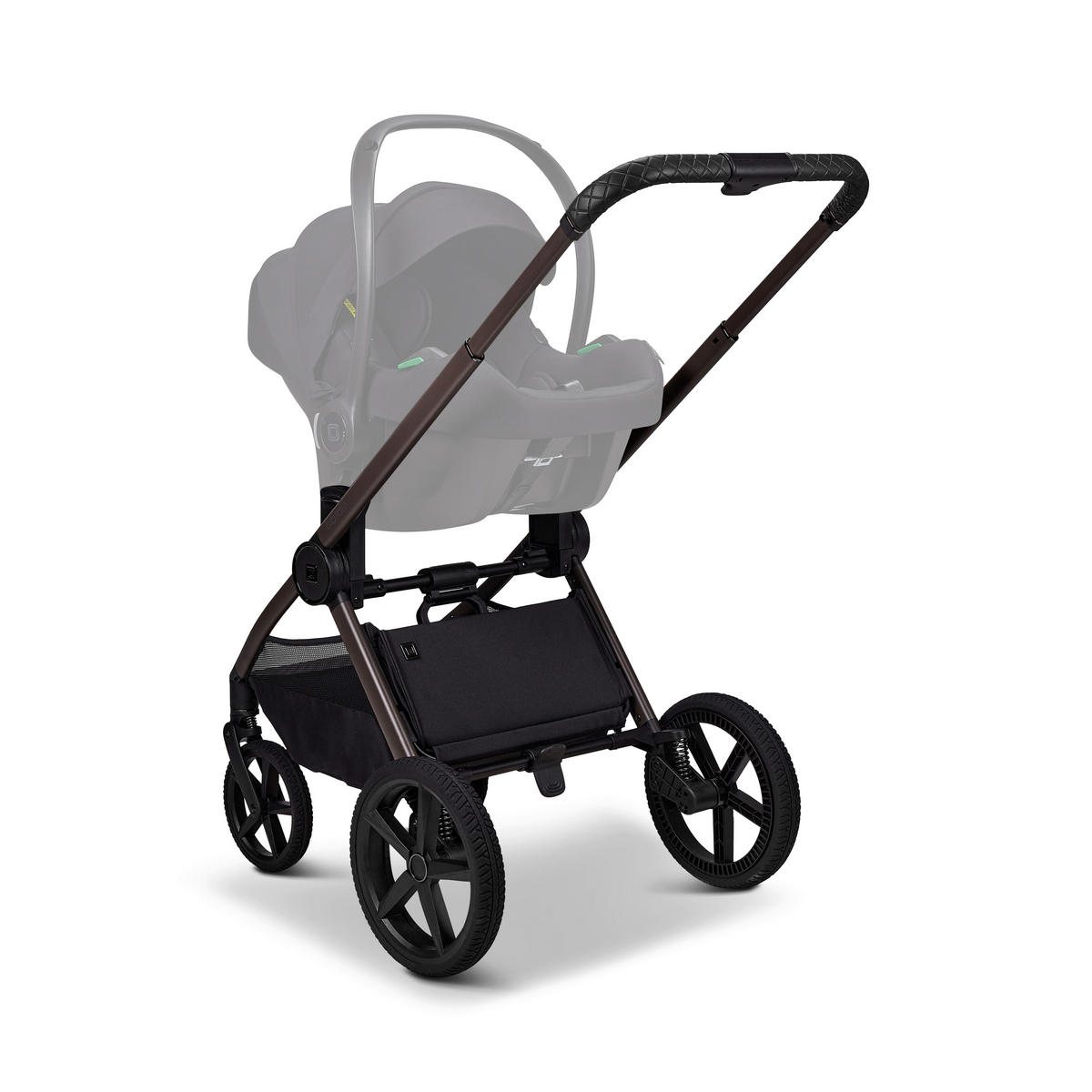 KINDERWAGENSET  GIO FOLD ETPU SET  greige  - Greige/Braun, Basics, Textil/Metall (120/58/92cm) - Moon Edition