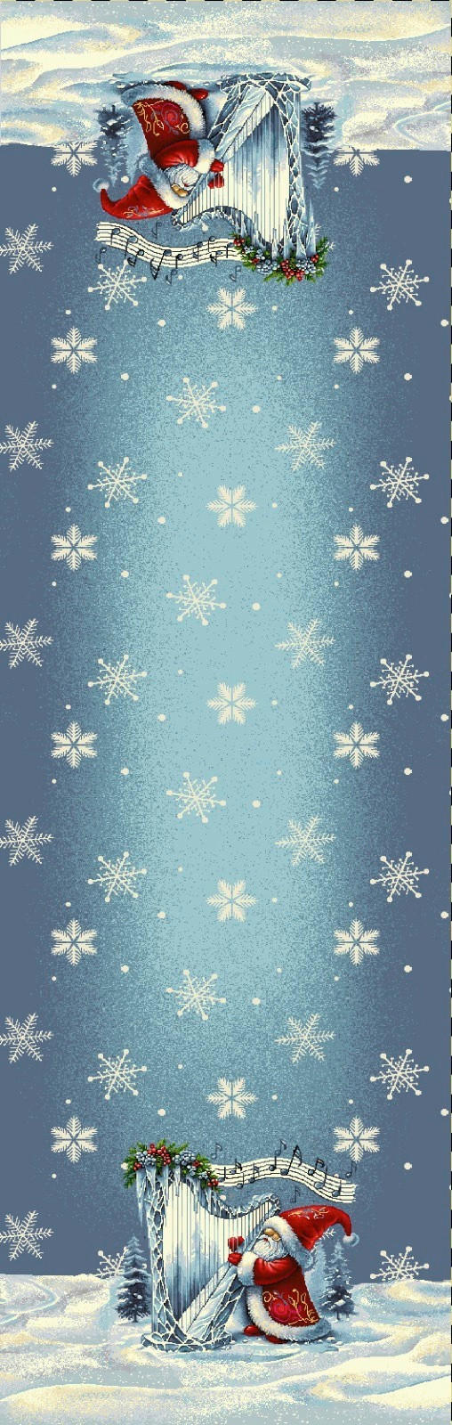 ASZTALI FUTÓ   - kék, Trend, textil (40/140cm) - X-Mas
