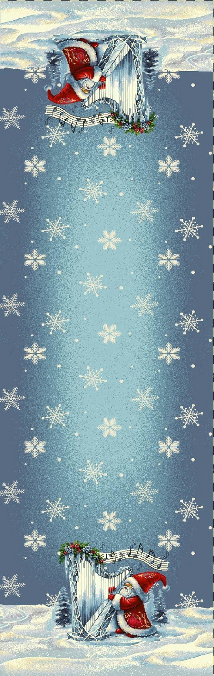ASZTALI FUTÓ   - kék, Trend, textil (40/140cm) - X-Mas