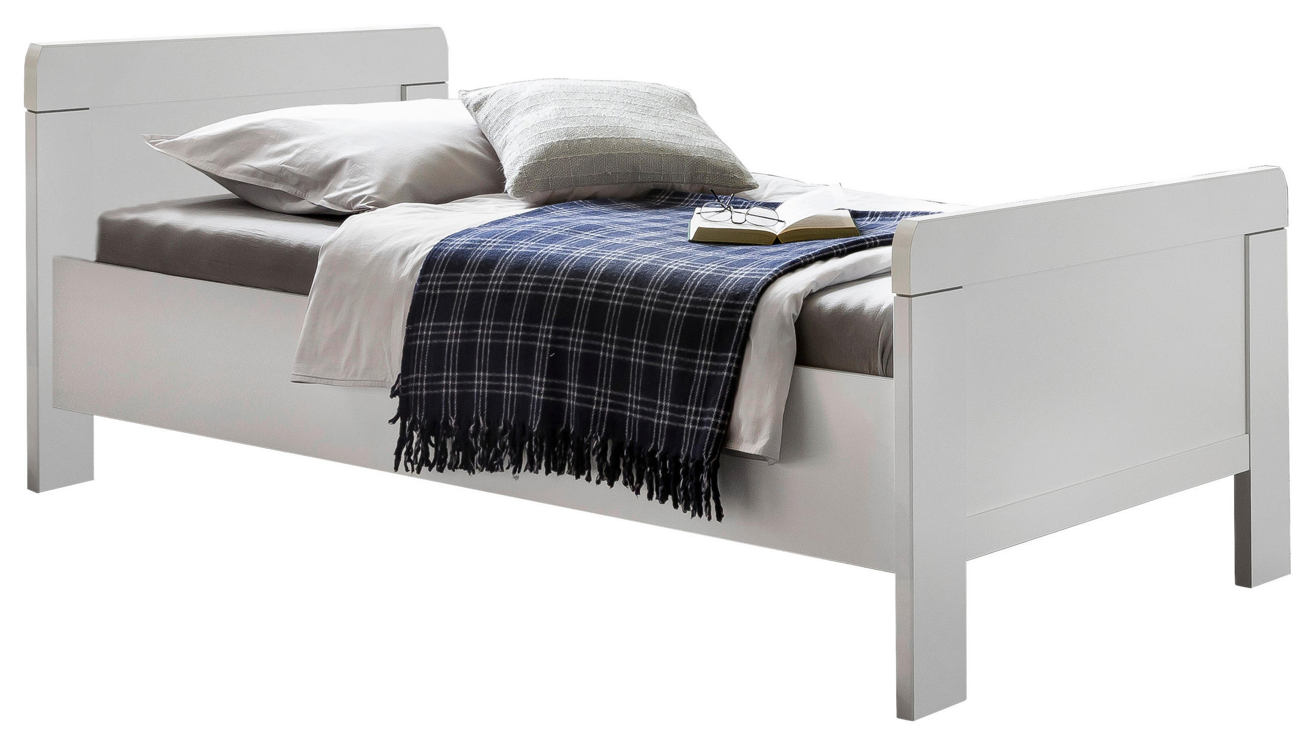 BETT 100/200 cm  in Weiß  - Weiß, KONVENTIONELL (100/200cm) - MID.YOU