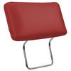 KOPFSTÜTZE - Rot, MODERN, Leder (50/25/12cm) - Sit & More