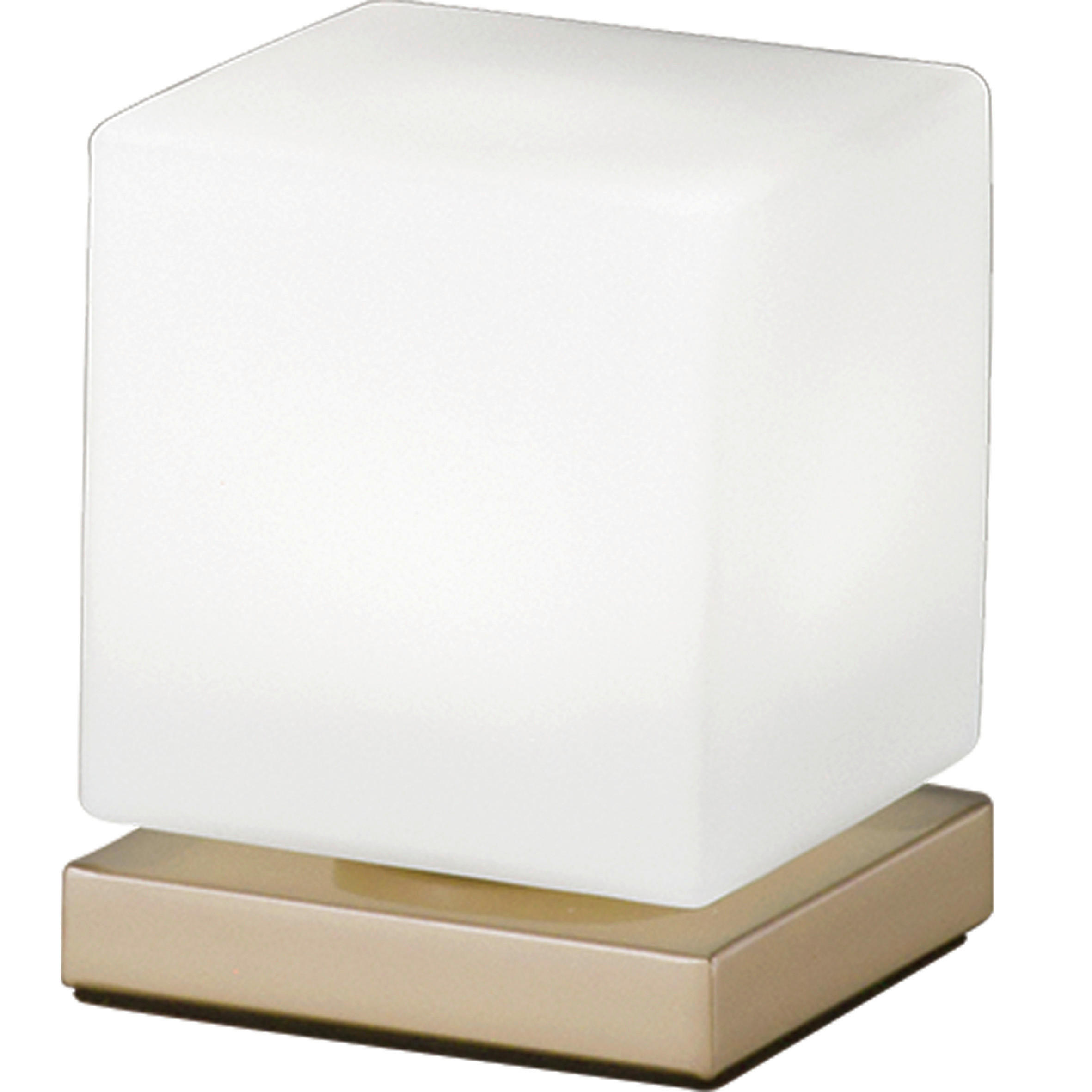 LED-TISCHLEUCHTE 11/11/14 cm   - Goldfarben/Weiß, Basics, Glas/Metall (11/11/14cm) - Fabas Luce