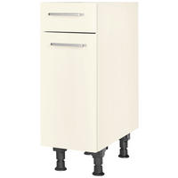 SCHUBKASTENUNTERSCHRANK 30/87/56 cm  in Magnolie  - Edelstahlfarben/Magnolie, MODERN, Holzwerkstoff/Metall (30/87/56cm) - Nobilia