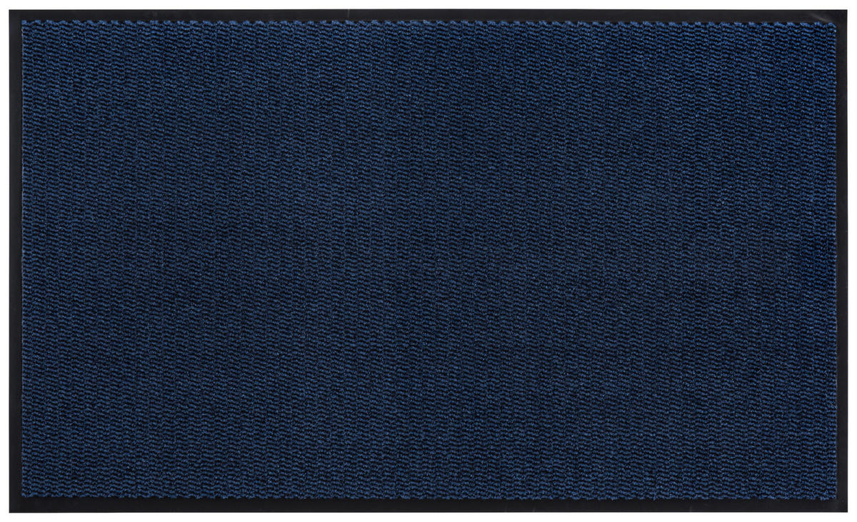 FUßMATTE  80/120 cm  Dunkelblau  - Dunkelblau, Basics, Kunststoff (80/120cm) - Esposa