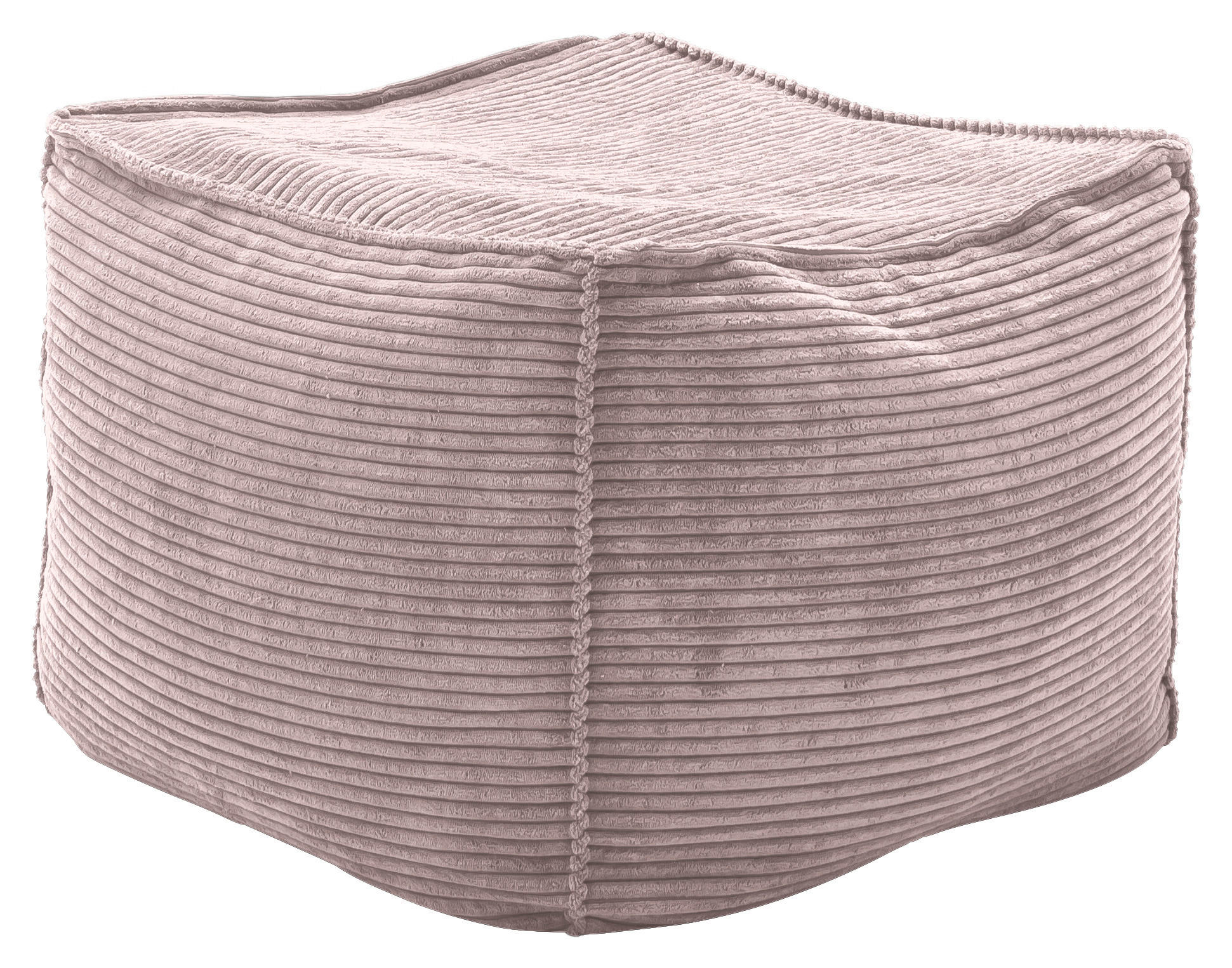 HOCKER in Textil Altrosa  - Altrosa, Design, Textil (66/40/66cm) - Lomoco