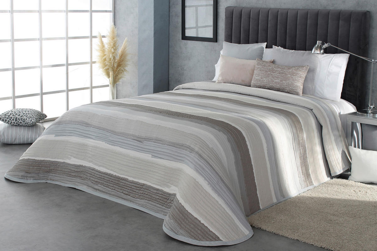 PREGRINJALO  MAREA  235/270 cm       siva, naravne barve, sivobež, sivorjava  - sivobež/siva, Konvencionalno, tekstil (235/270cm) - Reig Marti