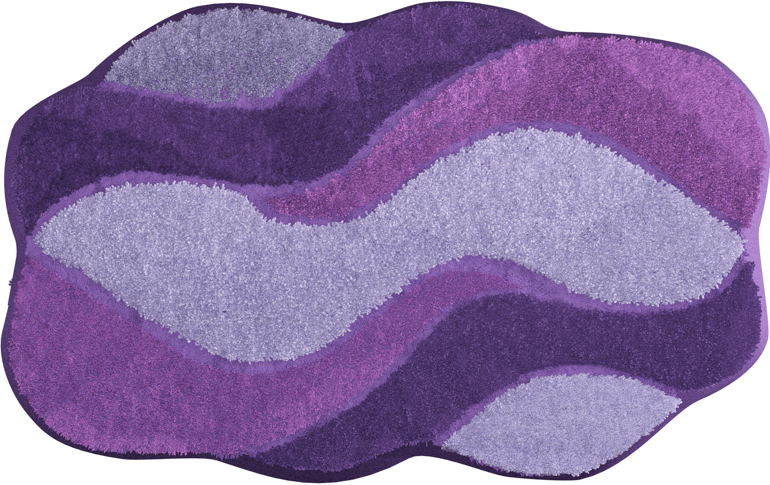 BADTEPPICH Flieder 70/120 cm - Flieder, Basics, Kunststoff/Textil (70/120cm) - Grund