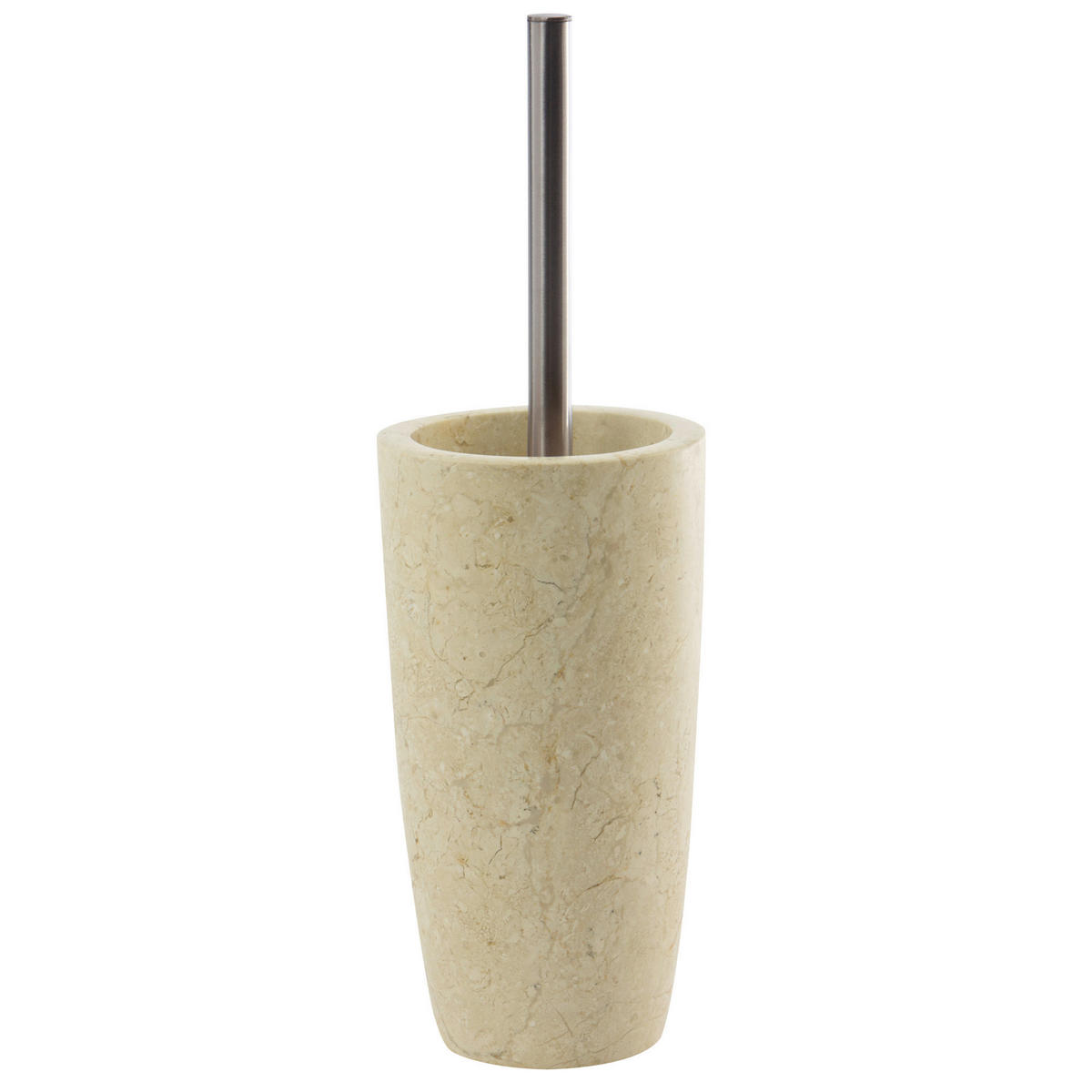GARNITURA TOALETNE ČETKE  bež  kamen  LUXOR  - bež, Konvencionalno, kamen/metal (11/36cm) - Aquanova