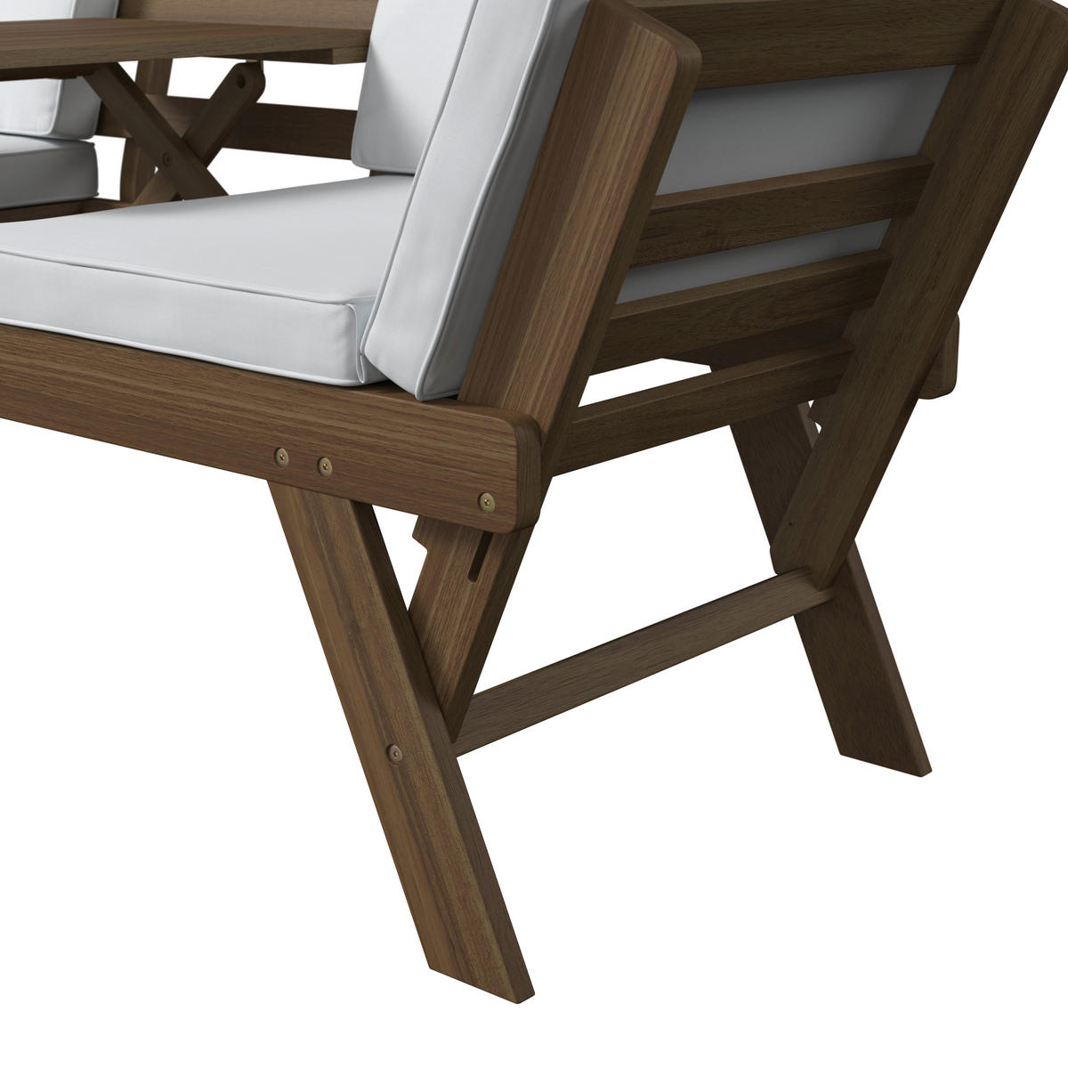 GARTENBANK 209/71/82 cm  in Akaziefarben  - Beige/Akaziefarben, MODERN, Holz (209/71/82cm) - Ambia Garden