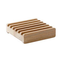 SEIFENSCHALE Holz  - Naturfarben/Teakfarben, Design, Holz (10/3/10cm) - Livetastic