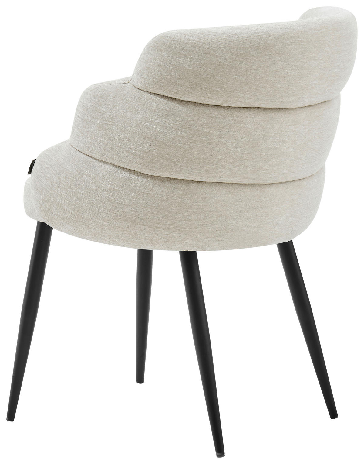 VIERFUßSTUHL - Beige/Schwarz, MODERN, Holz/Textil (60,5/82/61cm) - Livetastic