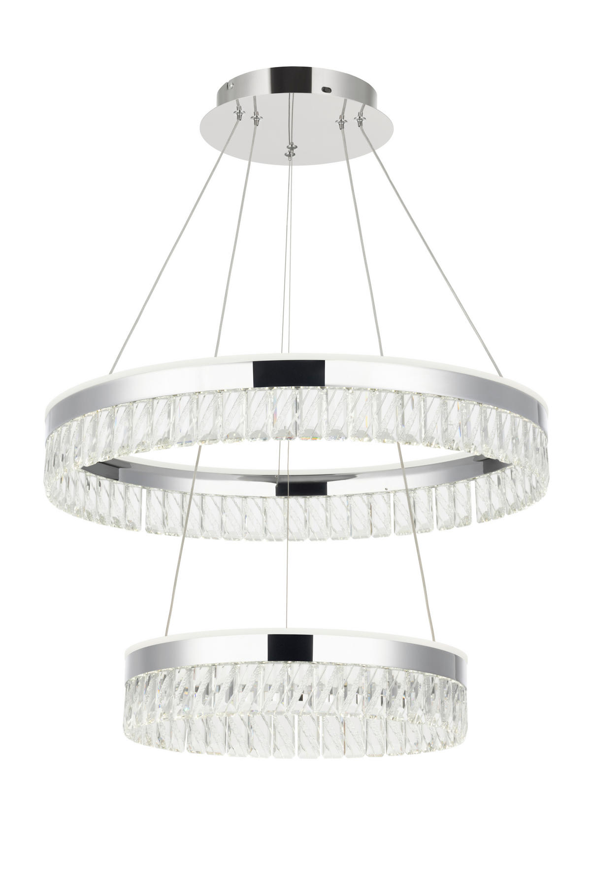 LED-HÄNGLAMPA Bunda 60/150 cm  - klar, Design, metall/glas (60/150cm) - Glandor