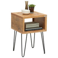 MIZICA, naravne barve, črna  - črna/naravne barve, Trend, kovina/leseni material (40/40/60cm) - Landscape