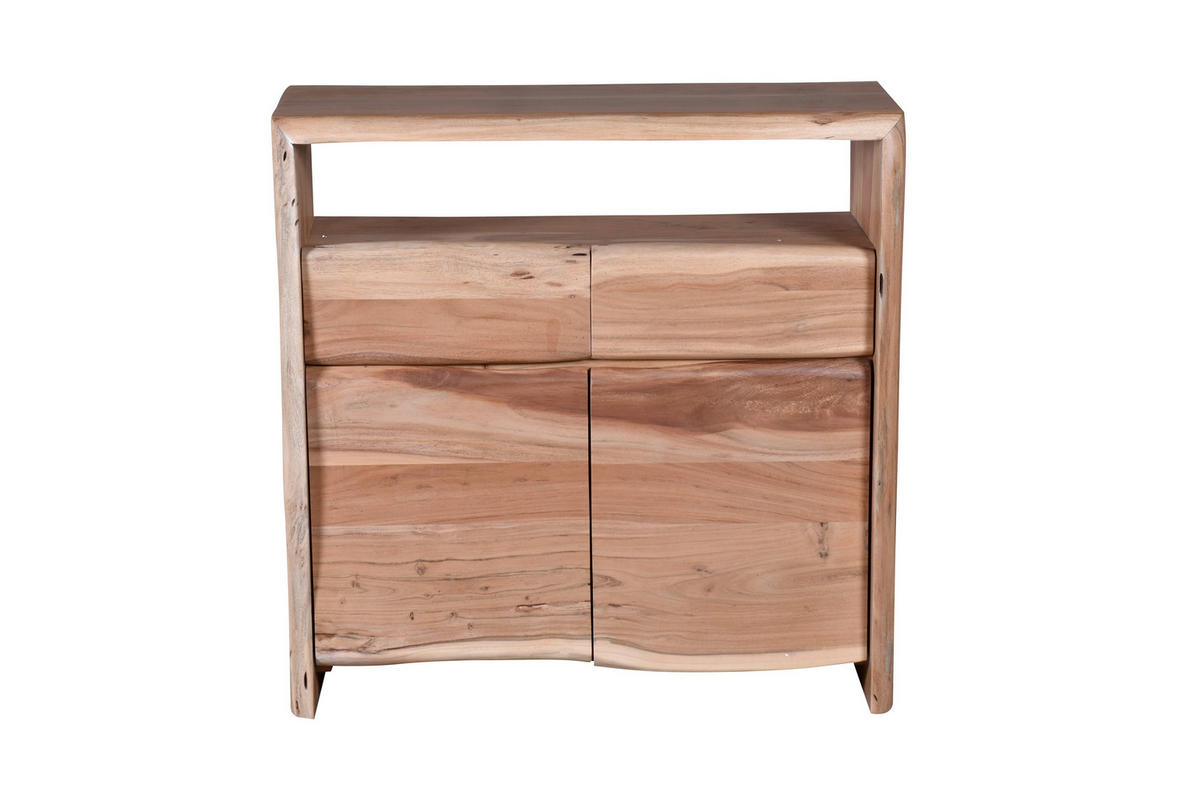 KOMMODE , 90/90/40 cm, 2 Schublade(n)  - Naturfarben, Design, Holz (90/90/40cm) - MID.YOU