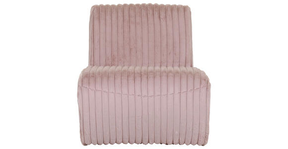 SESSEL Cord Rosa - Schwarz/Rosa, KONVENTIONELL, Kunststoff/Textil (68/72/89cm) - Carryhome