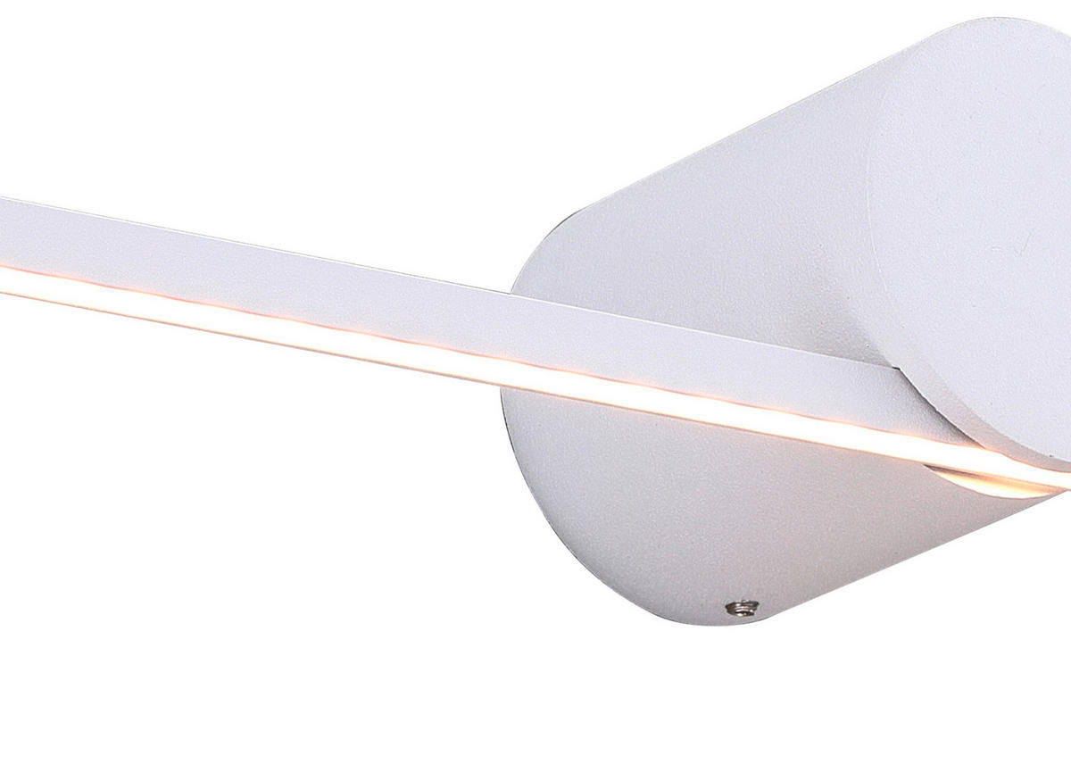 BADEZIMMER-WANDLEUCHTE Modern Slim   - Weiß, Basics, Metall (5.5/40/7cm)