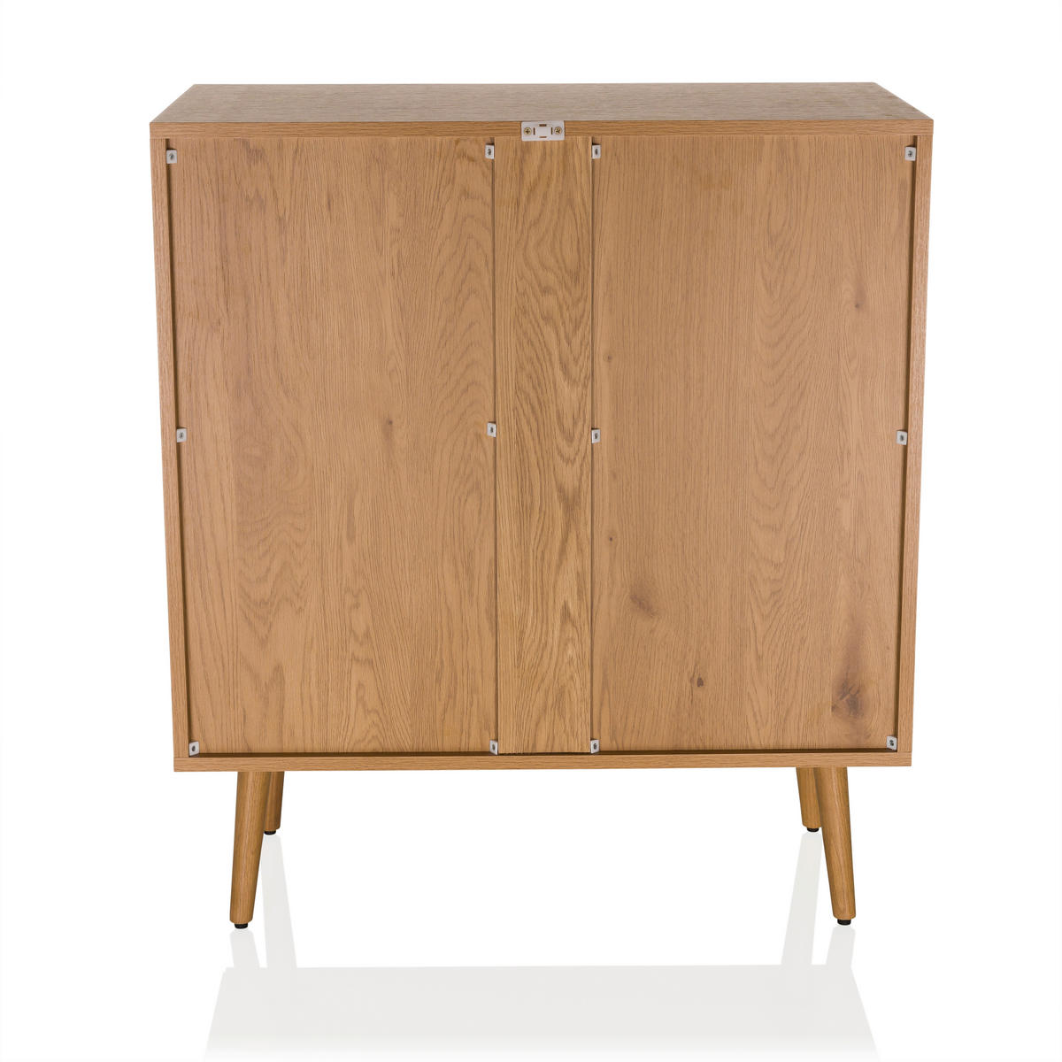 BYRÅ 80/90/40 cm  - svart/ekfärgad, Modern, trämaterial (80/90/40cm) - MID.YOU