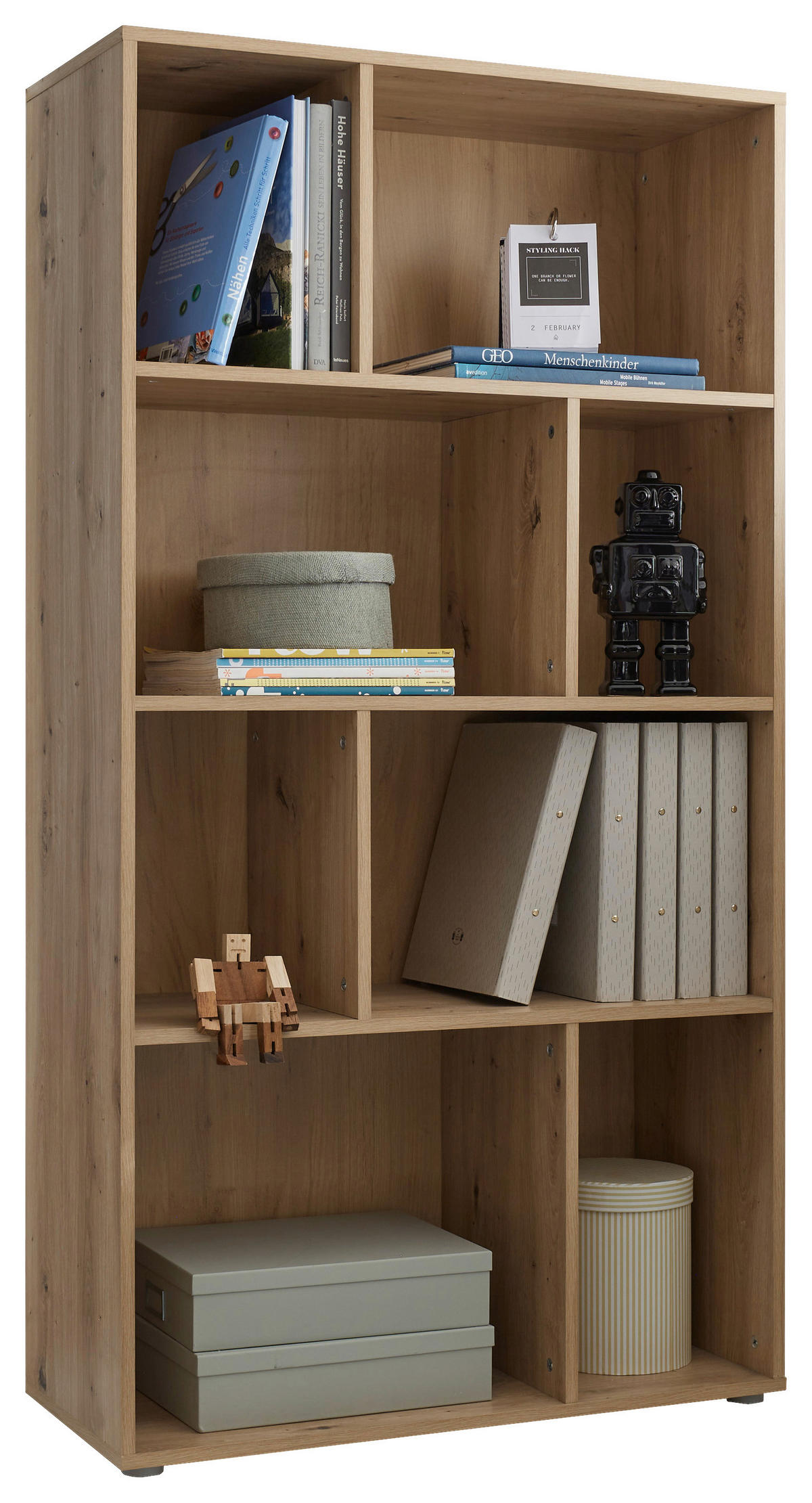 STANDREGAL Eiche Artisan  - Eiche Artisan, KONVENTIONELL, Holzwerkstoff (80/150/34cm) - Boxxx