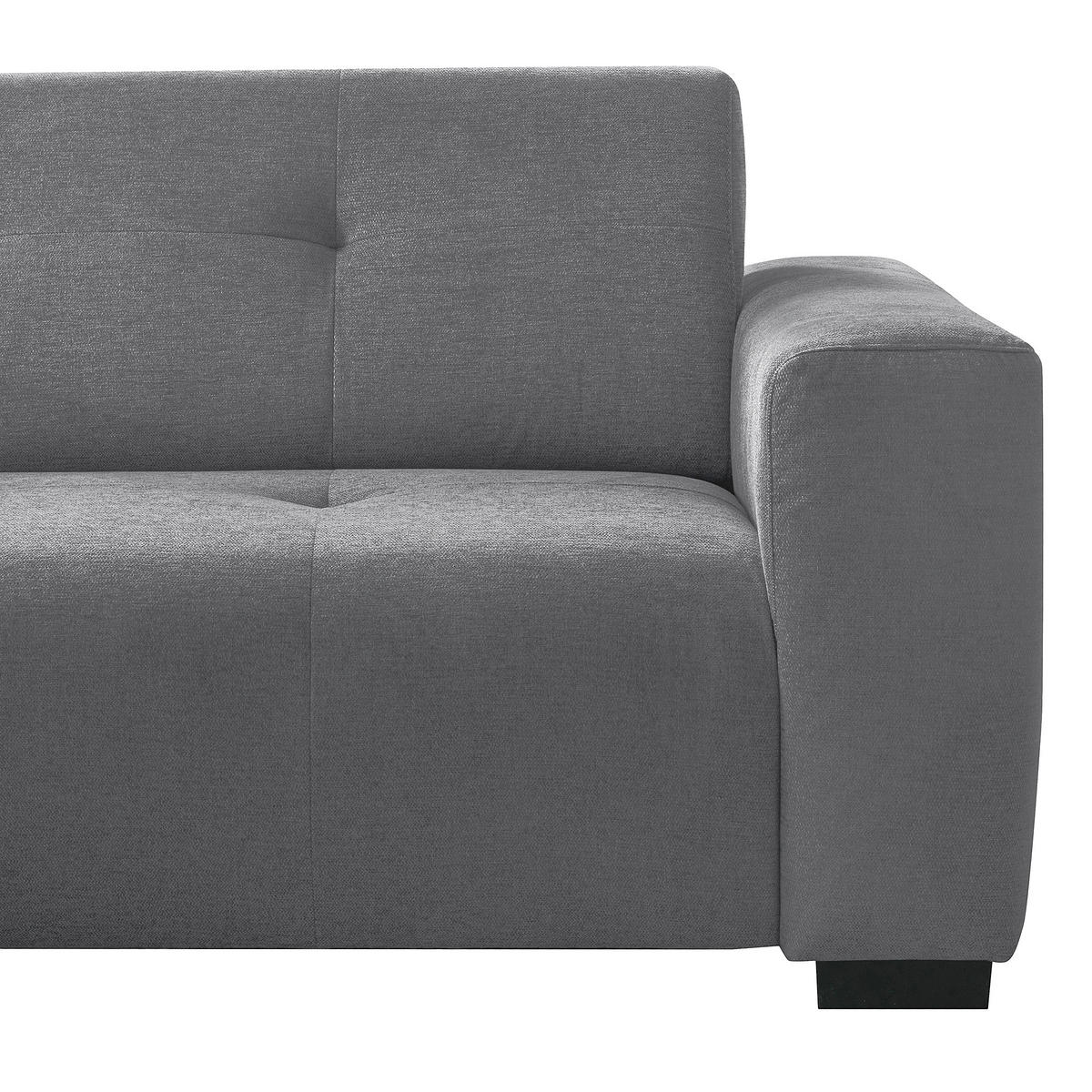 ECKSOFA AUSTIN Grau Flachgewebe Sitztiefenverstellung  - Schwarz/Grau, Design, Kunststoff/Textil (169/286cm) - Livetastic