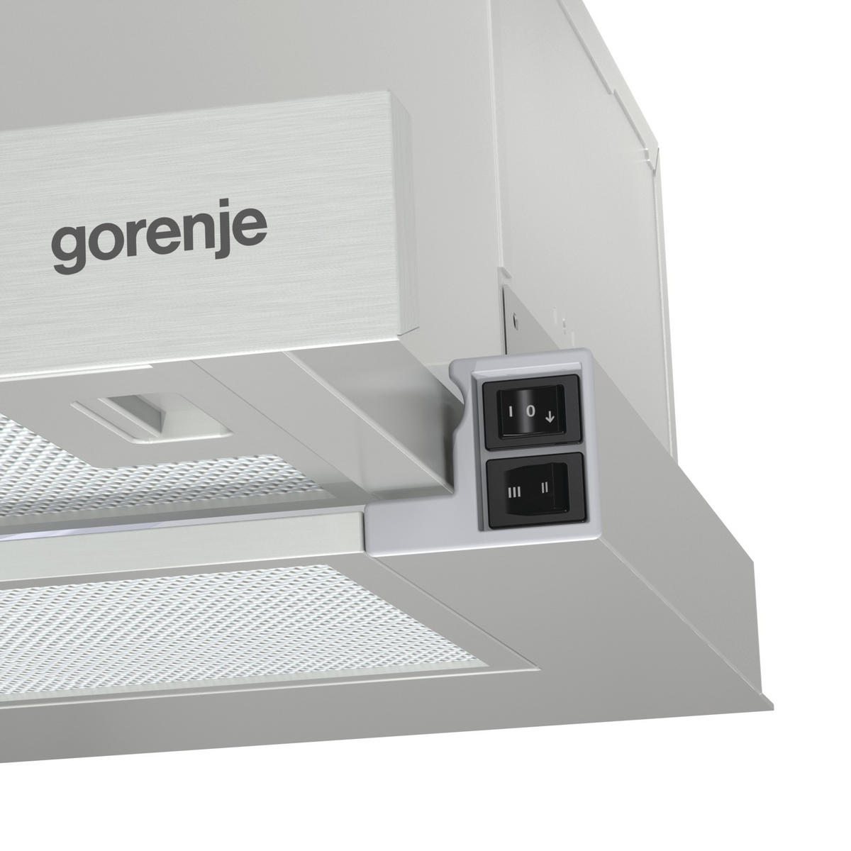 DUNSTABZUGSHAUBE  - Edelstahlfarben, Basics, Metall (60/17/30,6cm) - Gorenje