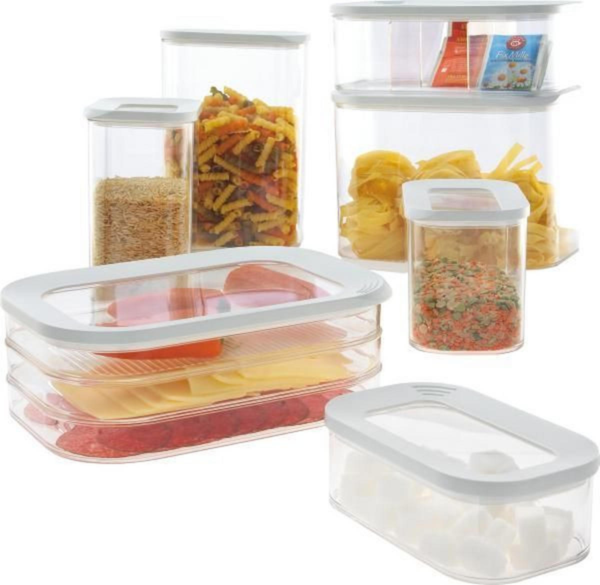 VORRATSDOSE MODULA 0,175 L  - Transparent/Weiß, Basics, Kunststoff (9/7,2/5,9cm) - Mepal
