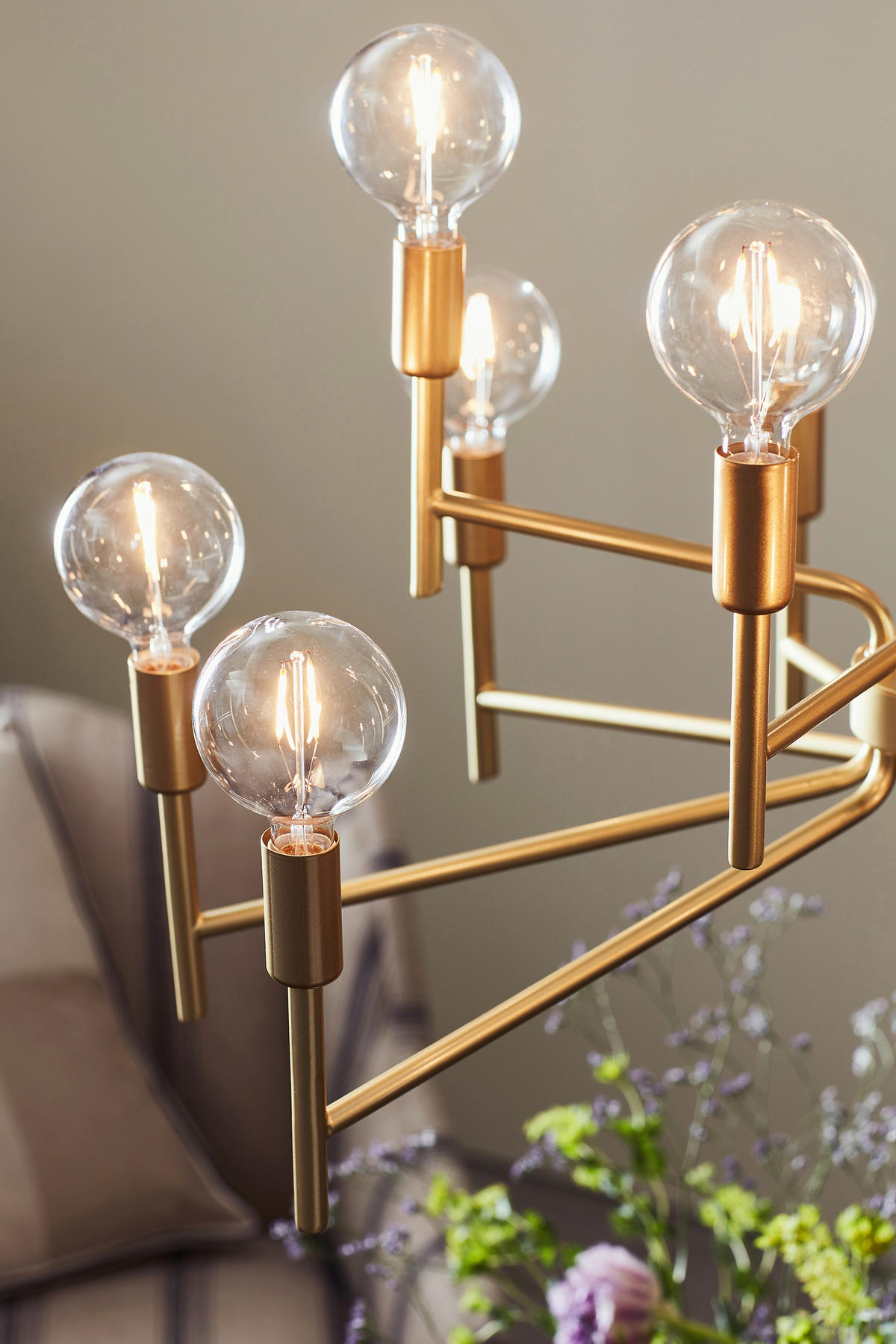 KRONLEUCHTER 70/155/70 cm   - Goldfarben, Basics (70/155/70cm) - Markslöjd