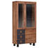 VITRINE Akazie massiv Akaziefarben, Anthrazit - Anthrazit/Akaziefarben, Natur, Glas/Holz (103/203/40cm) - Carryhome VITRINE Akazie massiv Akaziefarben, Anthrazit - Anthrazit/Akaziefarben, Natur, Glas/Holz (103/203/40cm) - Carryhome