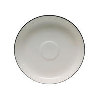 UNTERTASSE - Schwarz/Weiß, Design, Keramik (13,7cm) - Novel