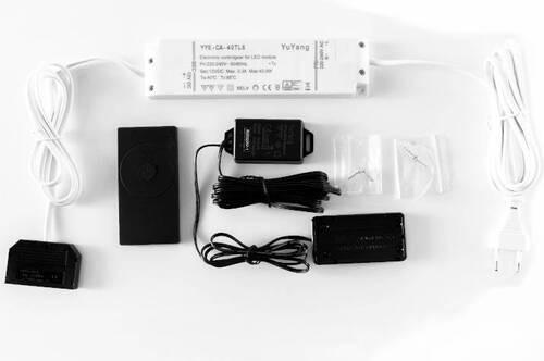 VARIATOR DE TENSIUNE - alb/negru, Design, plastic (6/1/4cm) - Livetastic