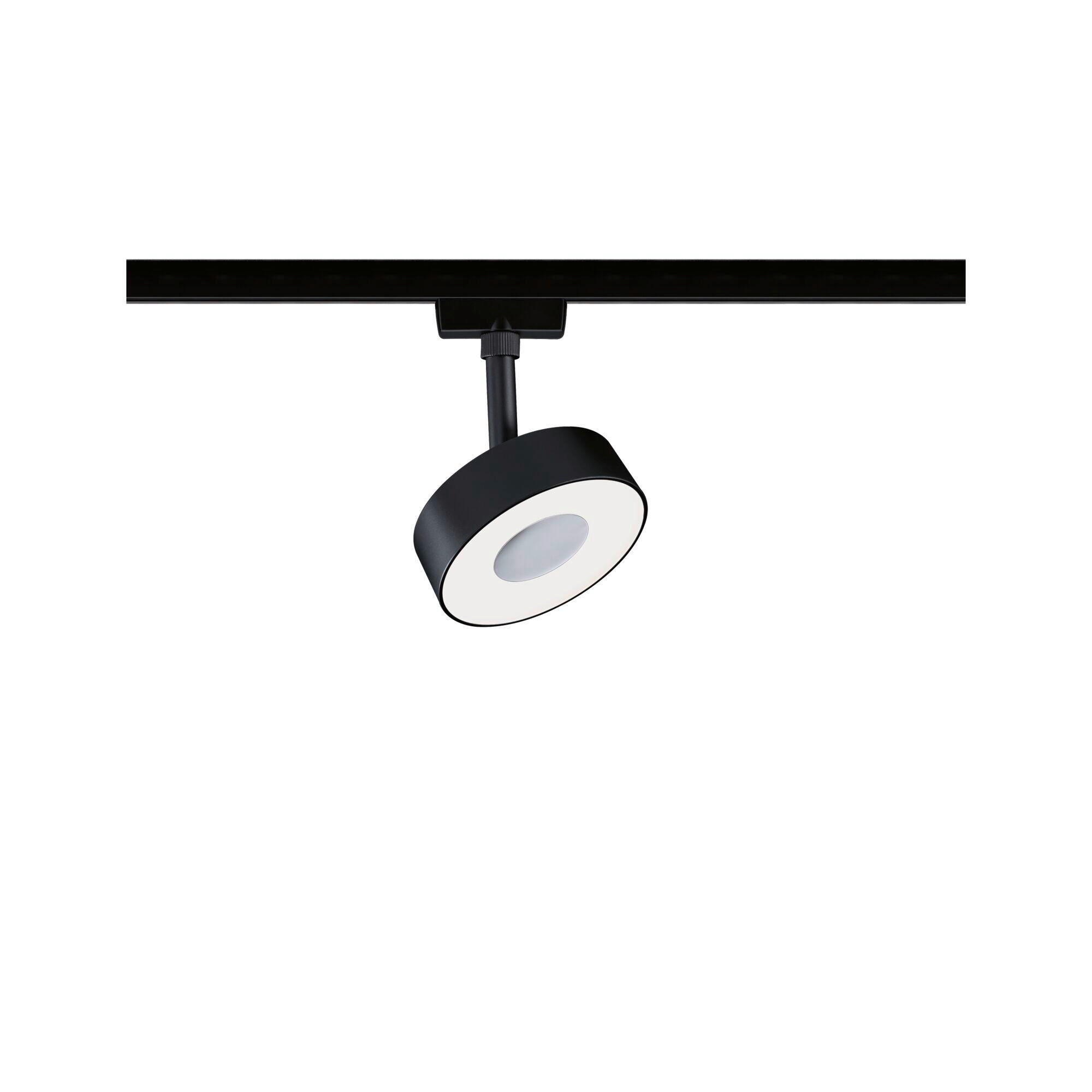 SCHIENENSYSTEM-STRAHLER URail Spot Circle 10/13,5 cm   - Schwarz, Basics, Kunststoff/Metall (10/13,5cm) - Paulmann