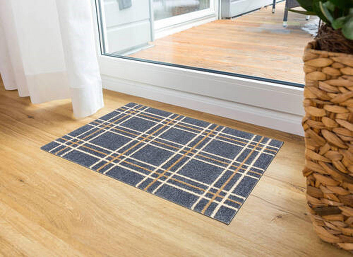 OTIRAČ ZA OBUĆU 50/70 cm   - siva/tamnonarandžasta, Osnovno, tekstil (50/70cm)