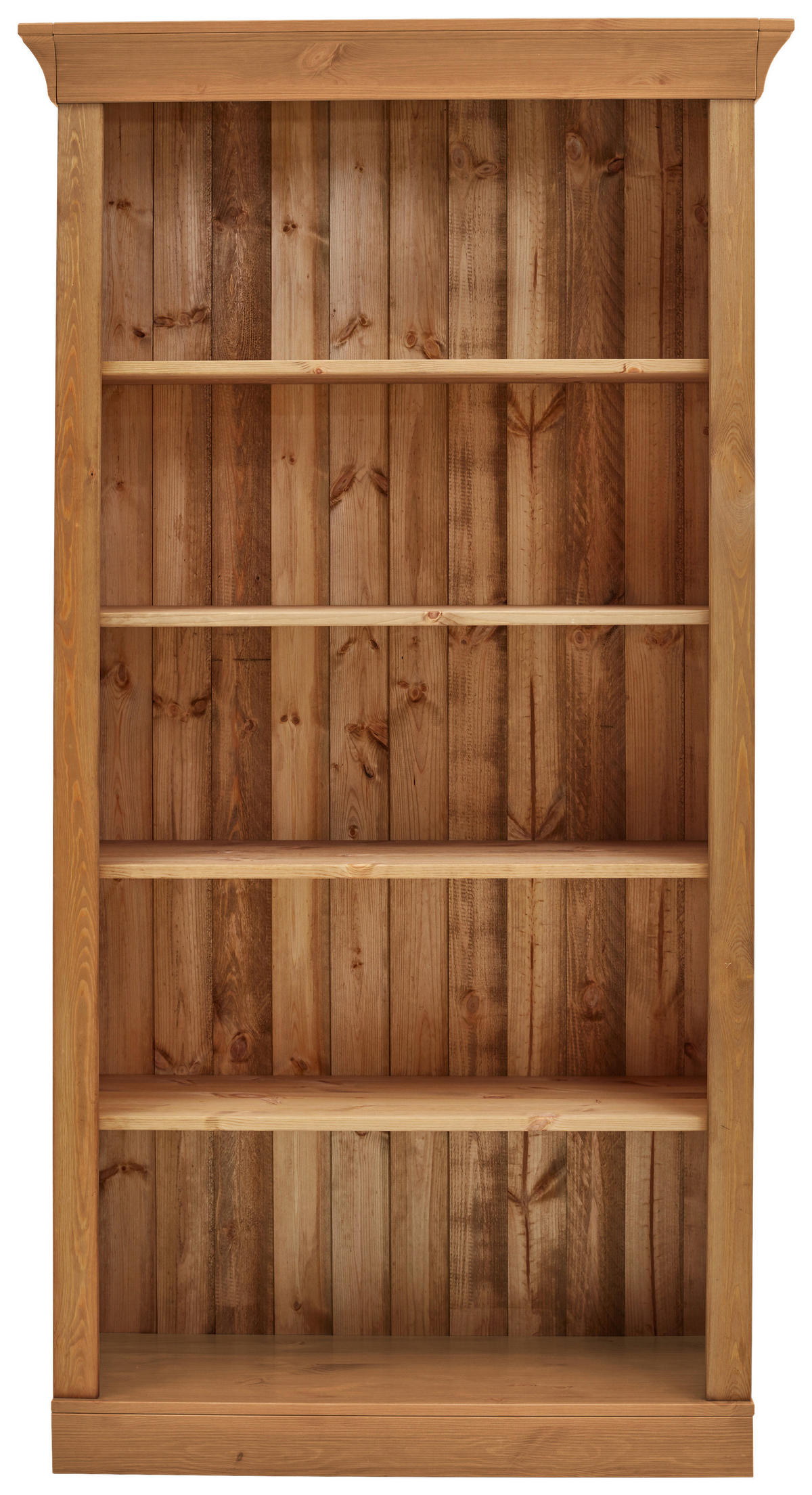 REGAL Kiefer massiv Laugenfarbig  - Laugenfarbig, ROMANTIK / LANDHAUS, Holz (108/202/38cm) - Boxxx