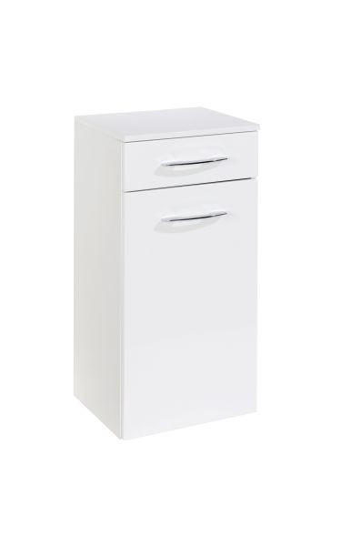 UNTERSCHRANK 40/79/35 cm   - Chromfarben/Weiß, KONVENTIONELL, Holzwerkstoff/Metall (40/79/35cm) - Xora
