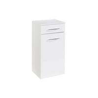 UNTERSCHRANK 40/79/35 cm   - Chromfarben/Weiß, KONVENTIONELL, Holzwerkstoff/Metall (40/79/35cm) - Xora