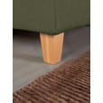 POLSTERBETT Matratze, Lattenrost, Bettkasten Buchefarben, Olivgrün 200/200 cm  - Buchefarben/Weiß, Design, Holz/Textil (200/200cm) - Valnatura