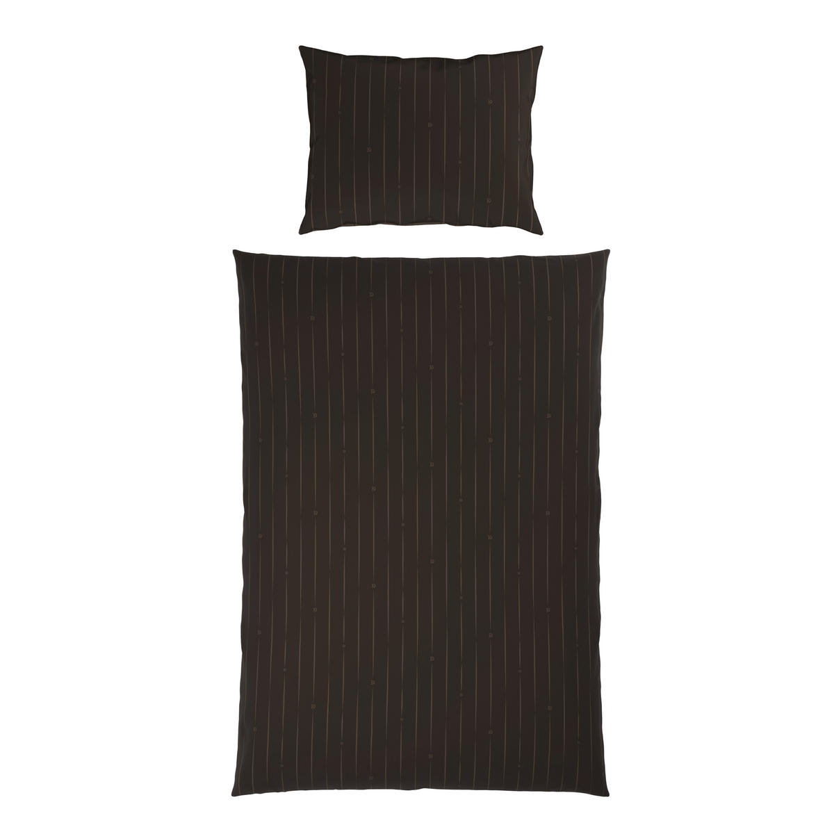OBOJSTRANNÁ POSTEĽNÁ BIELIZEŇ, satén, hnedá, 140/200 cm - hnedá, Design, textil (140/200cm) - Dieter Knoll